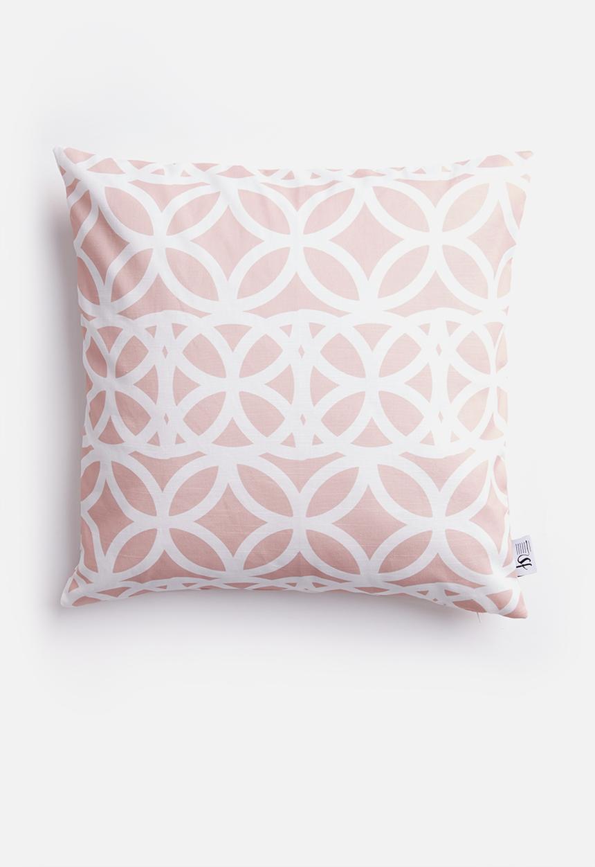 Sixth Floor - Trellis cushion cover - dusty pink