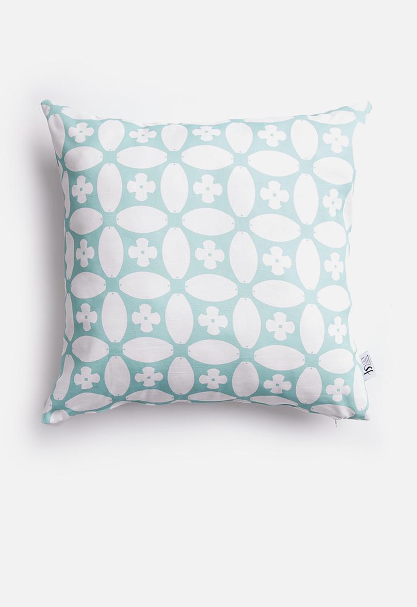 Sixth Floor - Blot cushion cover - teal