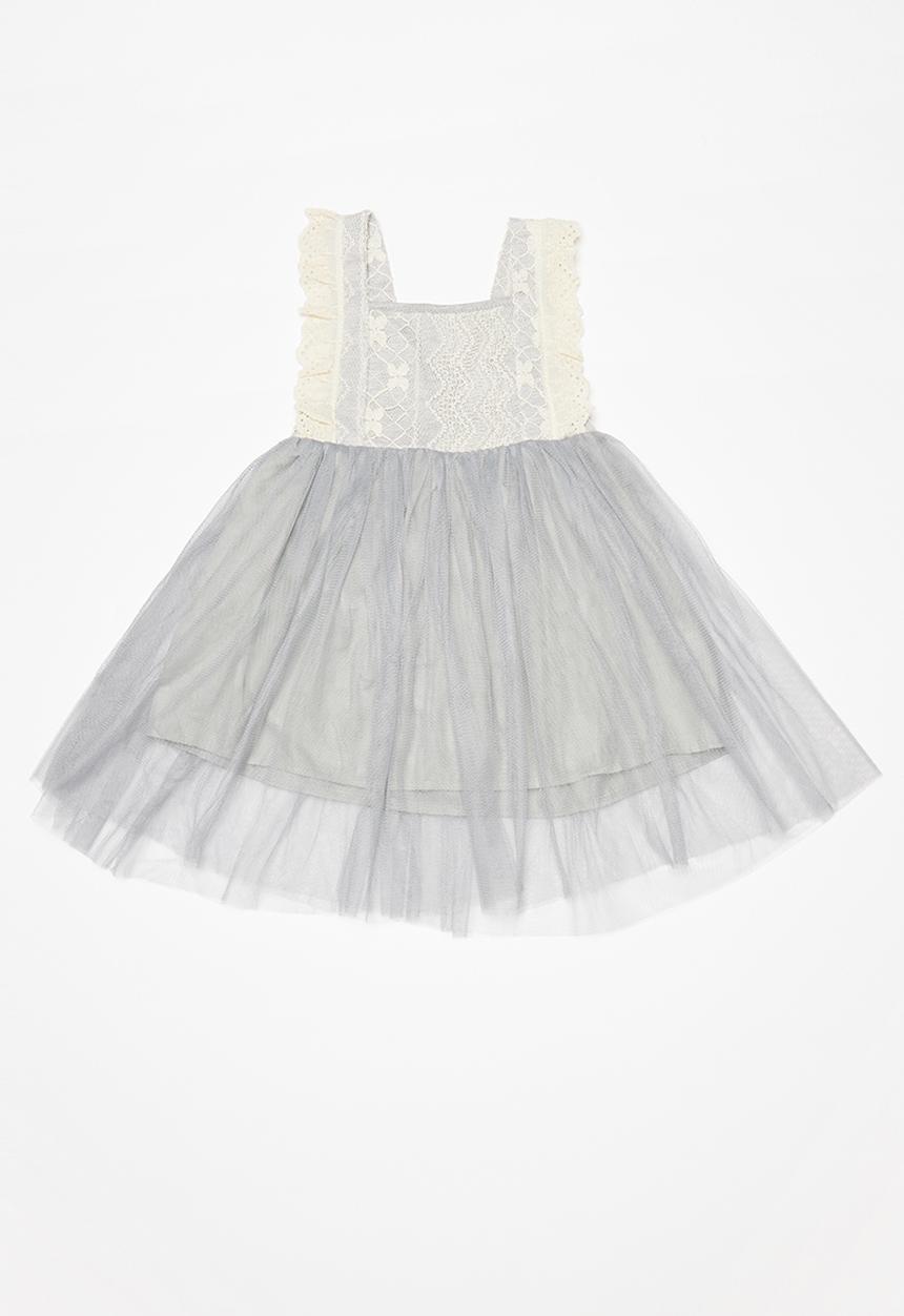 Pop Candy - Combo dress - grey