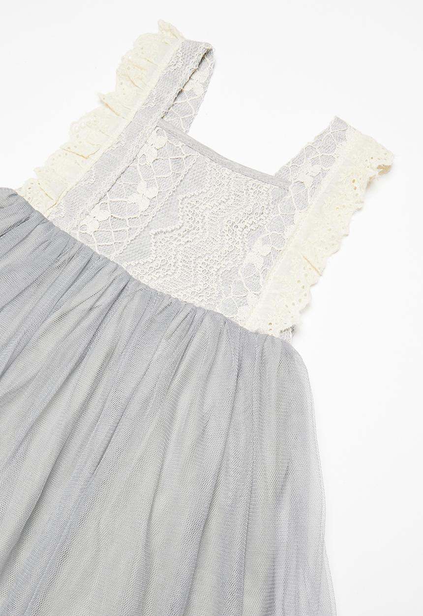 Pop Candy - Combo dress - grey