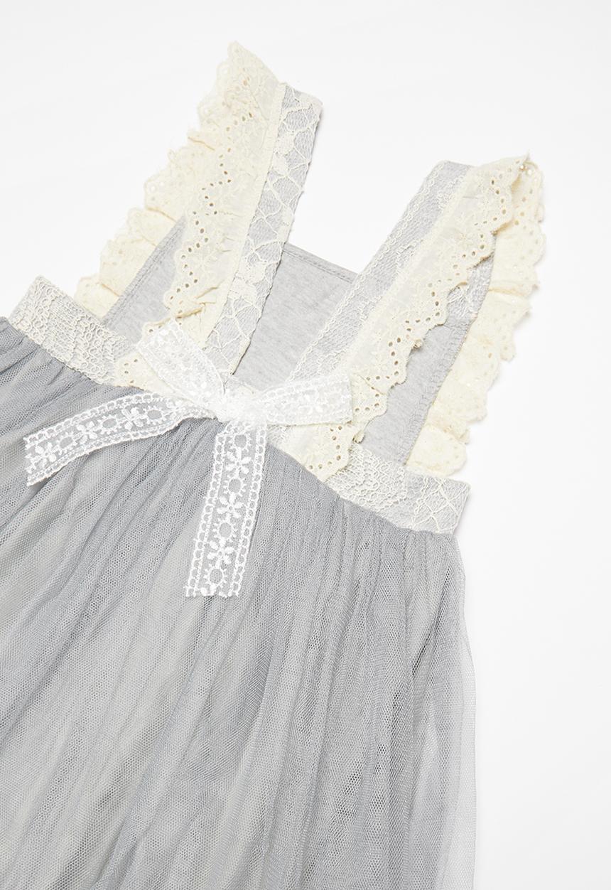 Pop Candy - Combo dress - grey