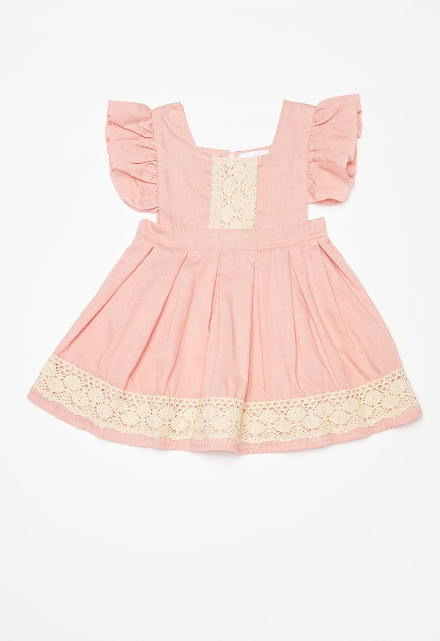 Pop Candy - Flutter sleeve dress - pink