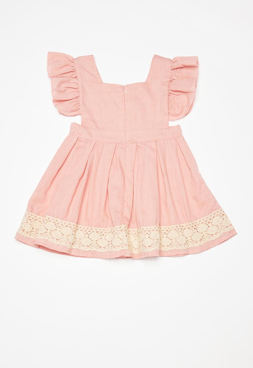 Pop Candy - Flutter sleeve dress - pink