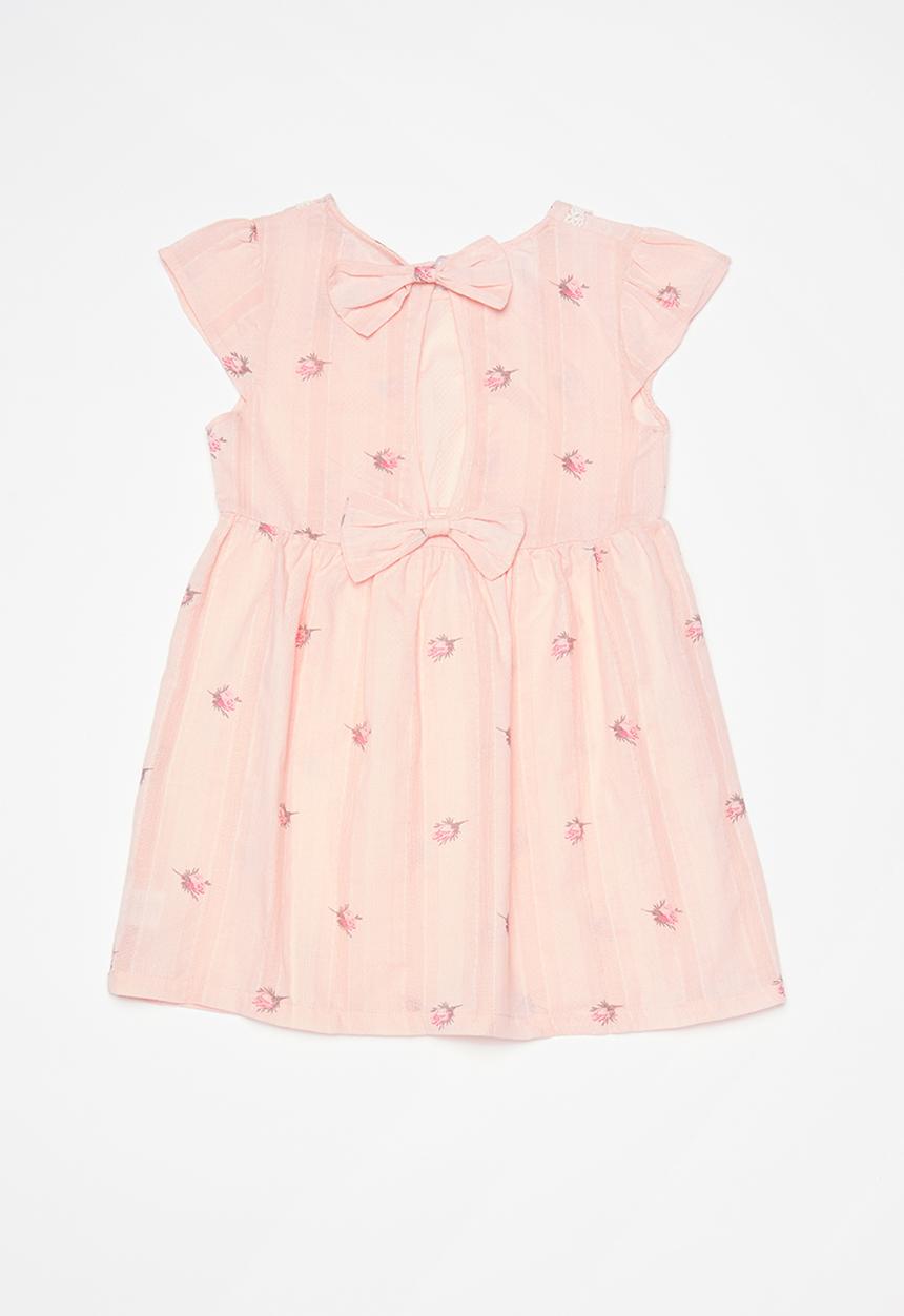 Pop Candy - Printed dress with peter pan collar - pink