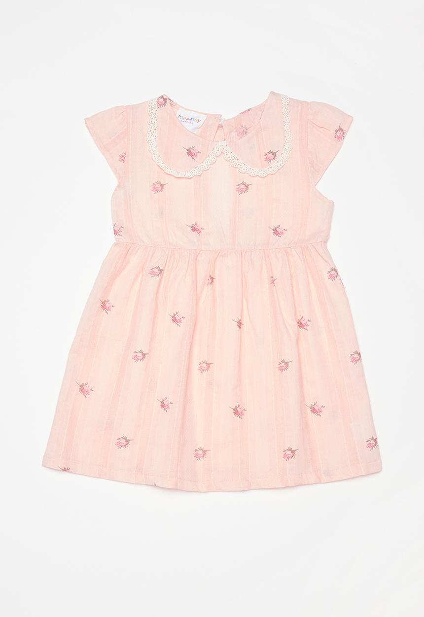 Pop Candy - Printed dress with peter pan collar - pink
