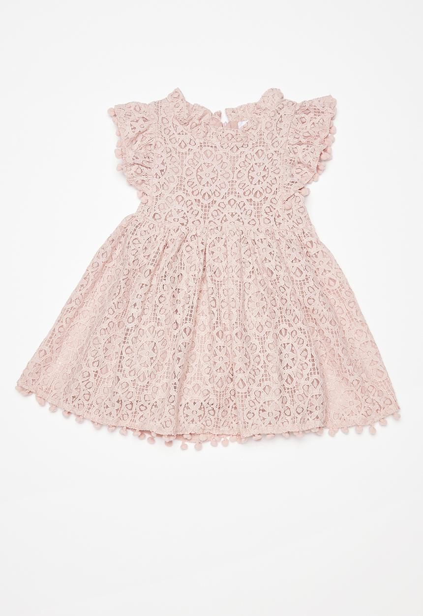 Pop Candy - Printed ruffle dress - pink