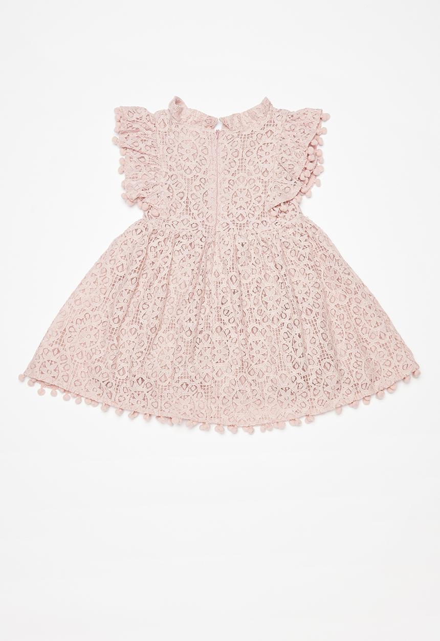 Pop Candy - Printed ruffle dress - pink