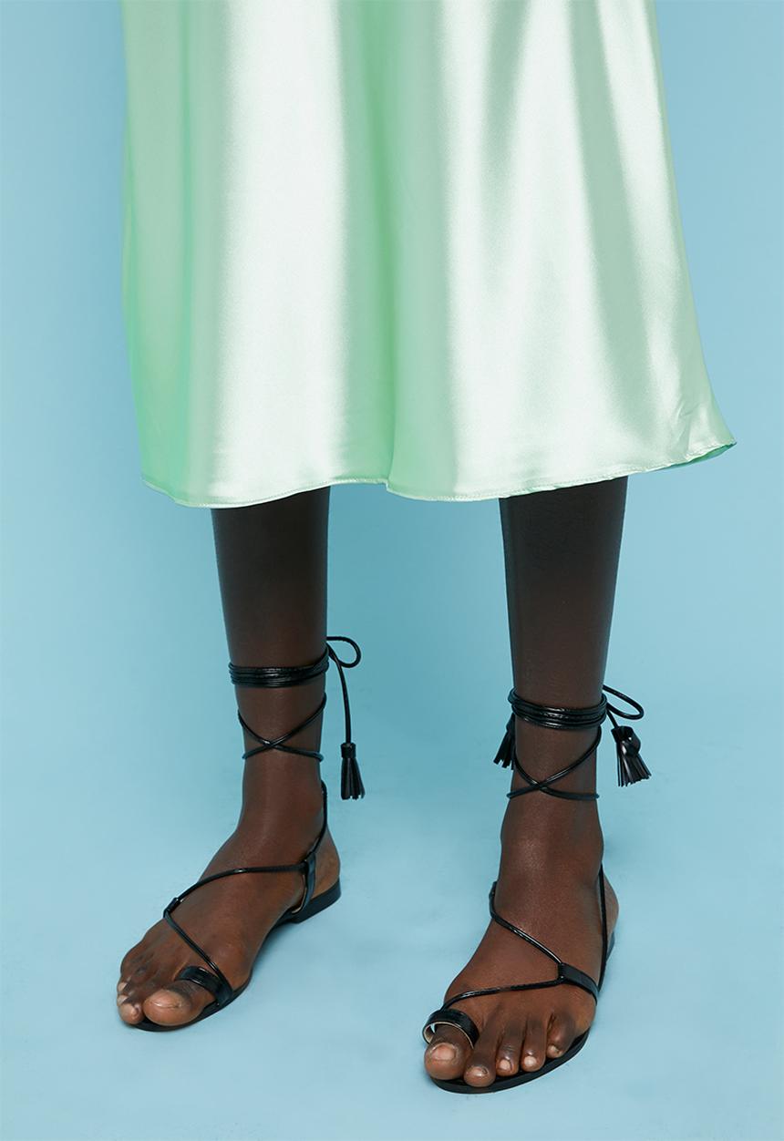 Superbalist - Midi slip skirt - green 