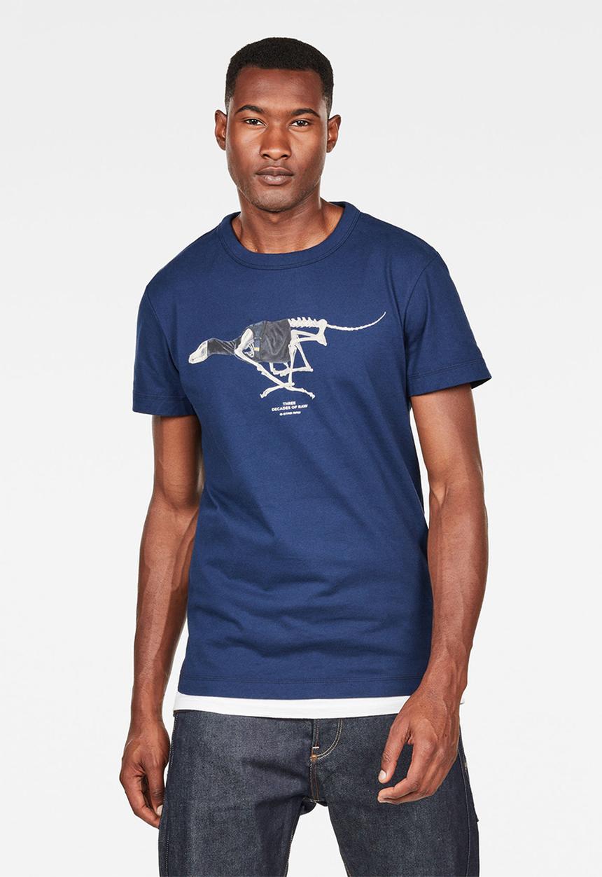 G-STAR - 30YR short sleeve tee - blue