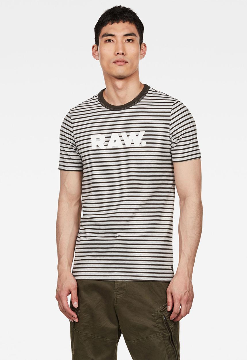 G-STAR - Resistor short sleeve tee -  charcoal & grey 