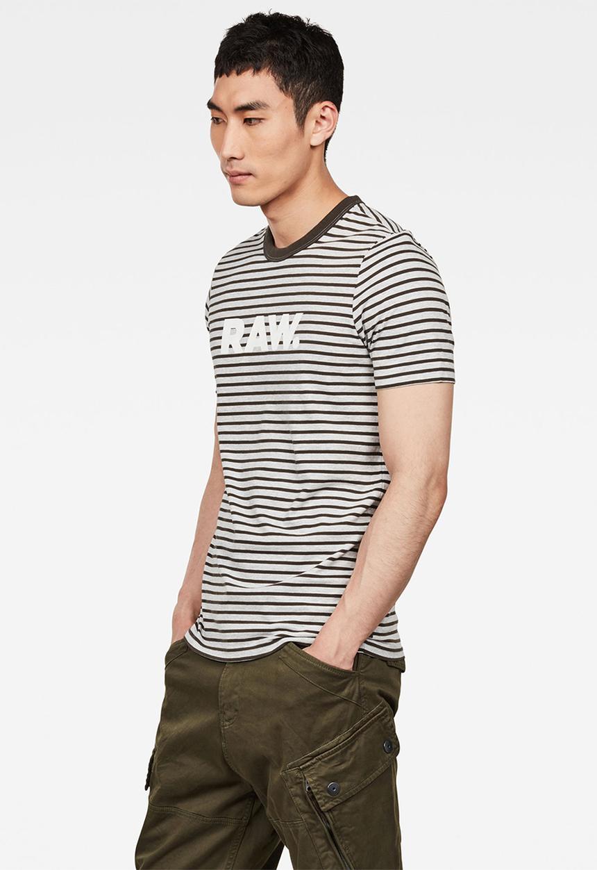 G-STAR - Resistor short sleeve tee -  charcoal & grey 
