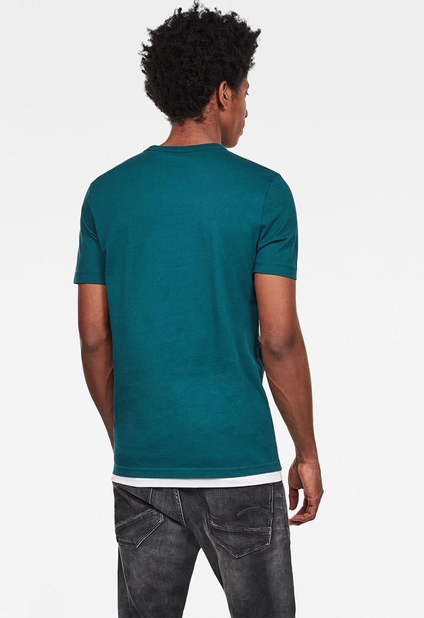 G-STAR - Graphic 4  slim fit tee - green