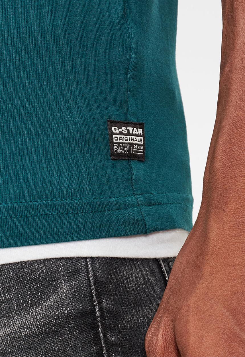 G-STAR - Graphic 4  slim fit tee - green