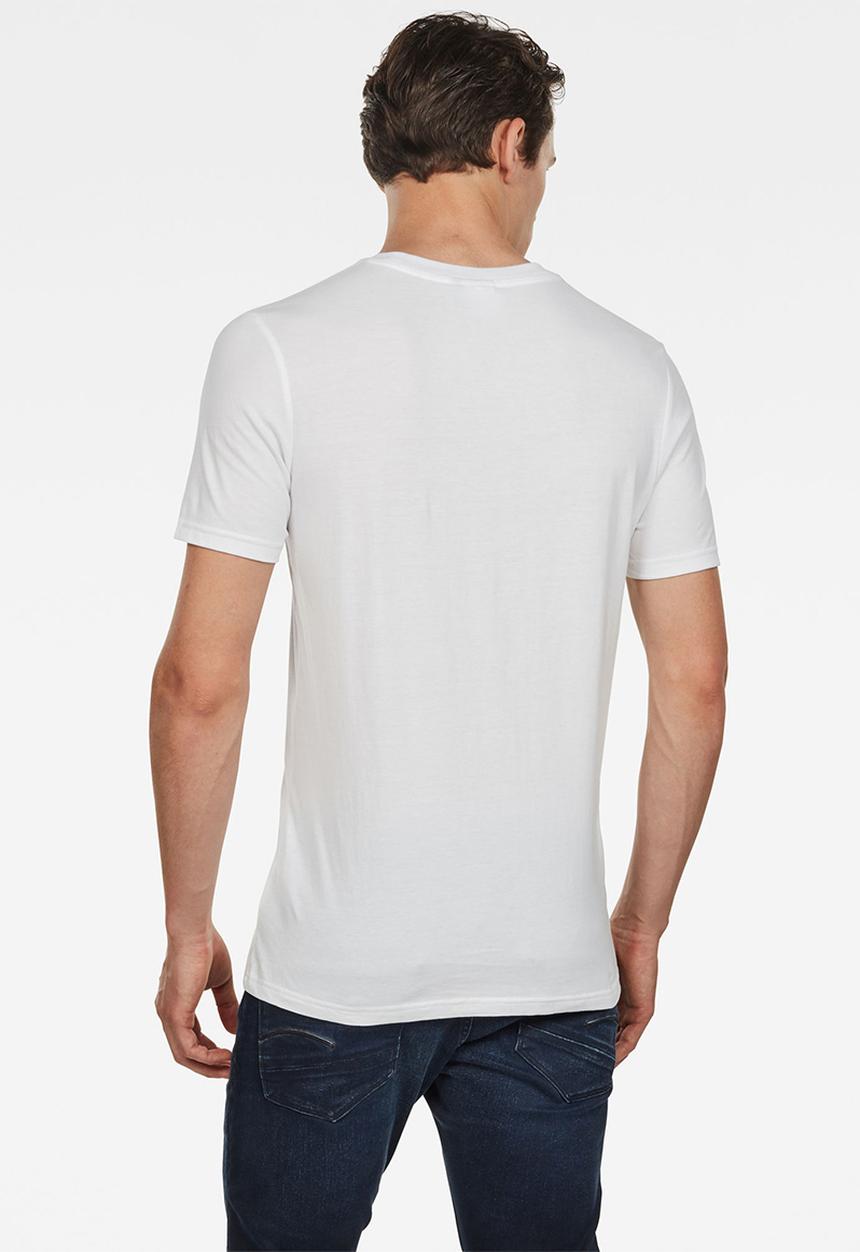 G-STAR - Graphic slim fit tee - white