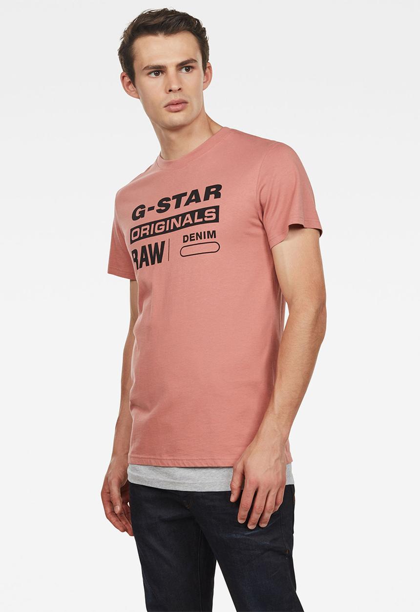 G-STAR - Graphic short sleeve - pink