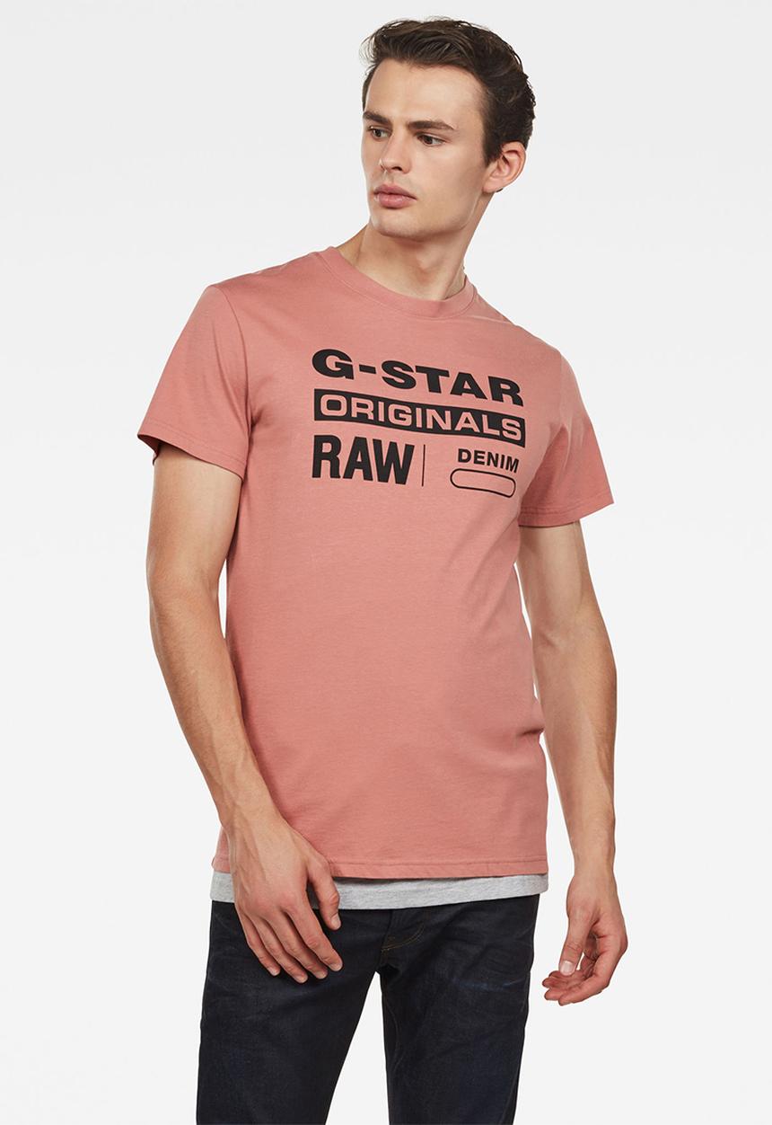 G-STAR - Graphic short sleeve - pink