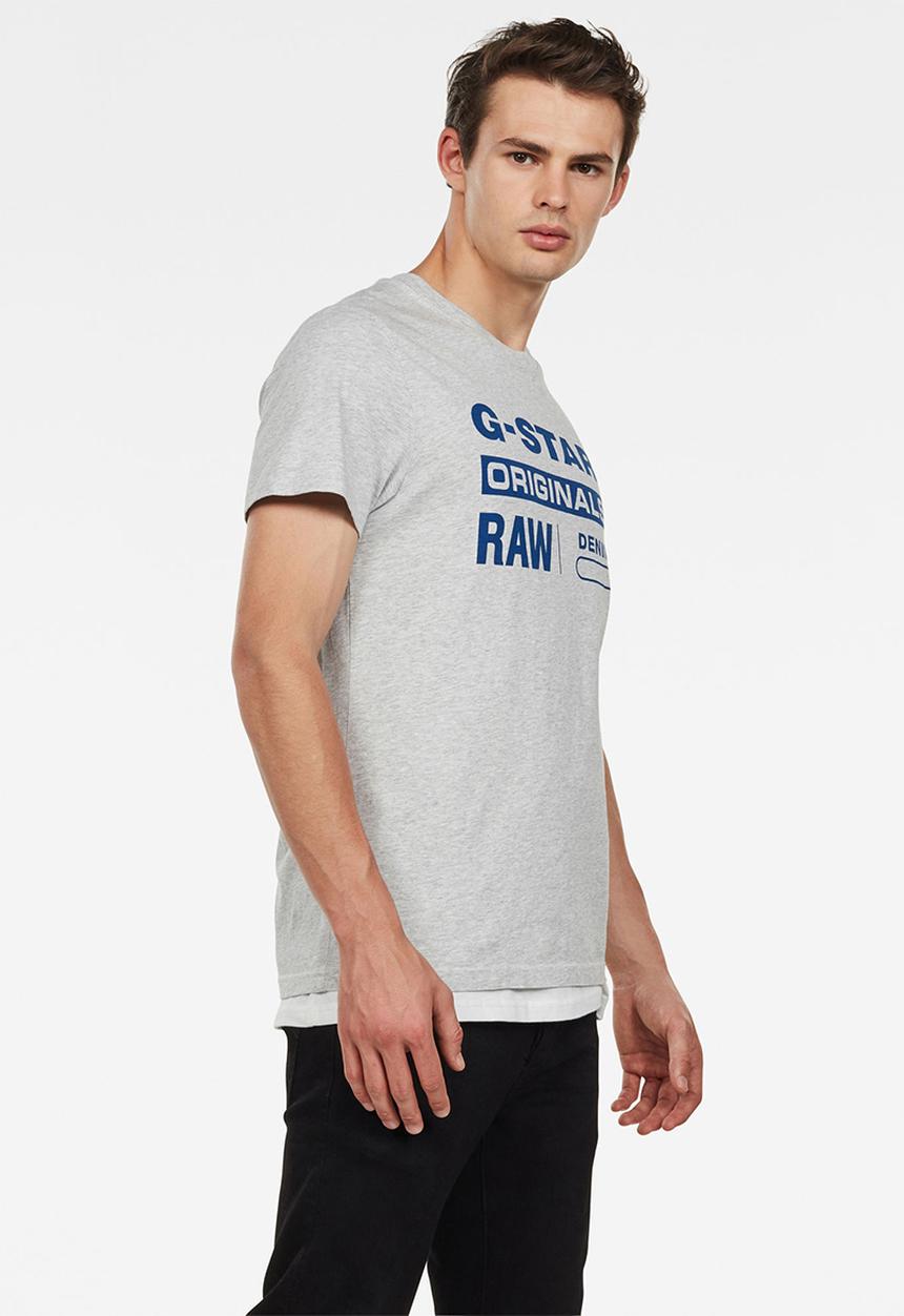 G-STAR - Graphic short sleeve tee - grey