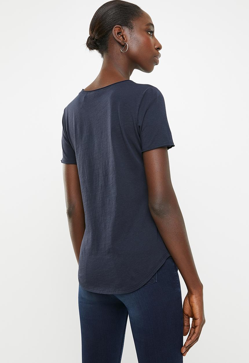 G-STAR - Graphic 22 optic slim tee - navy