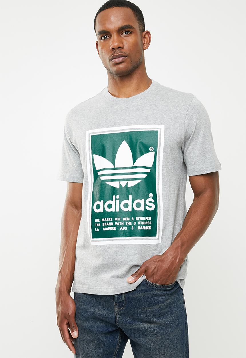 adidas Originals - Archive pantone tee - grey & green 