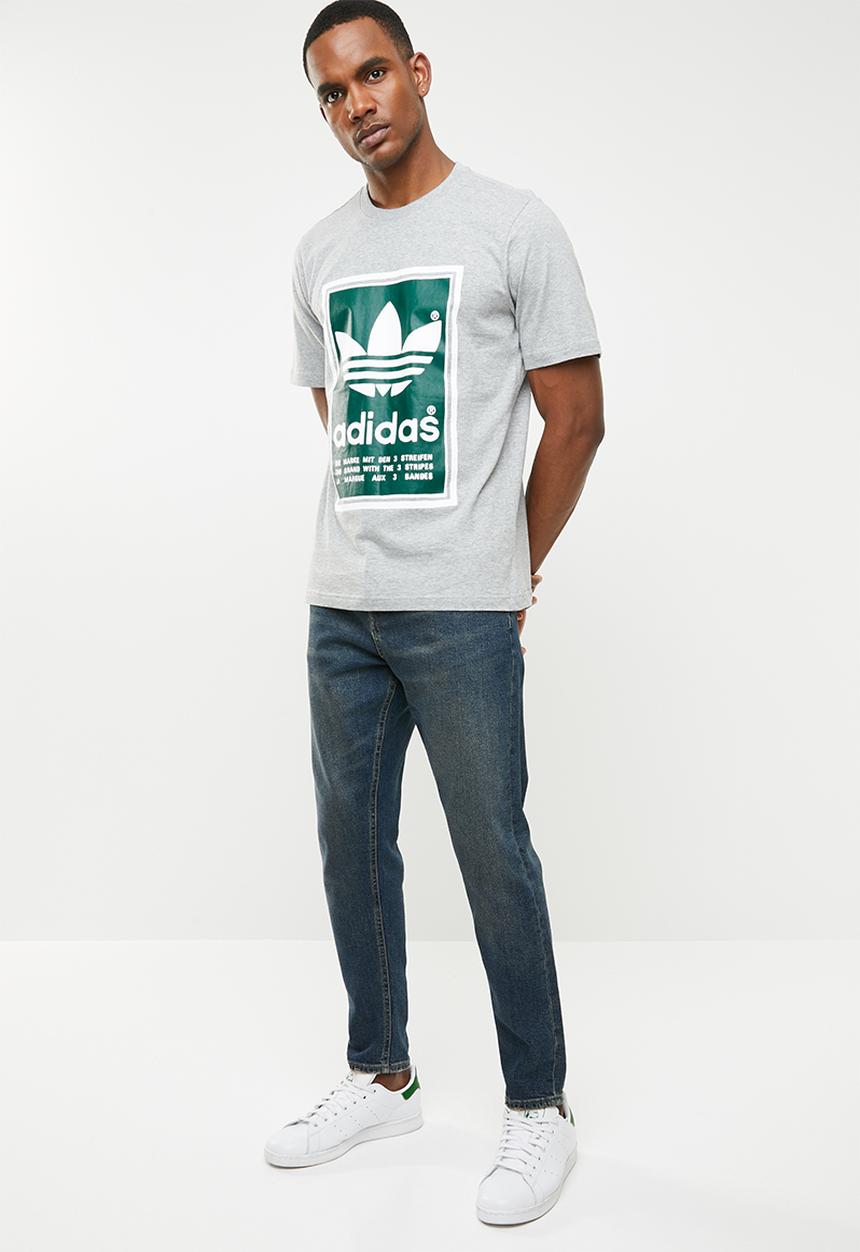 adidas Originals - Archive pantone tee - grey & green 