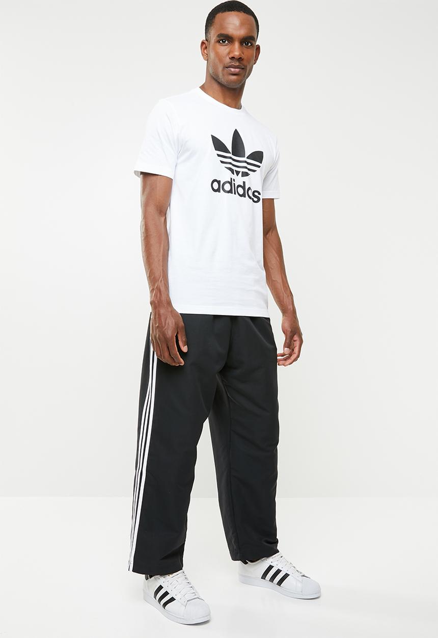 adidas Originals - Straight 3stripe track pants - black & white