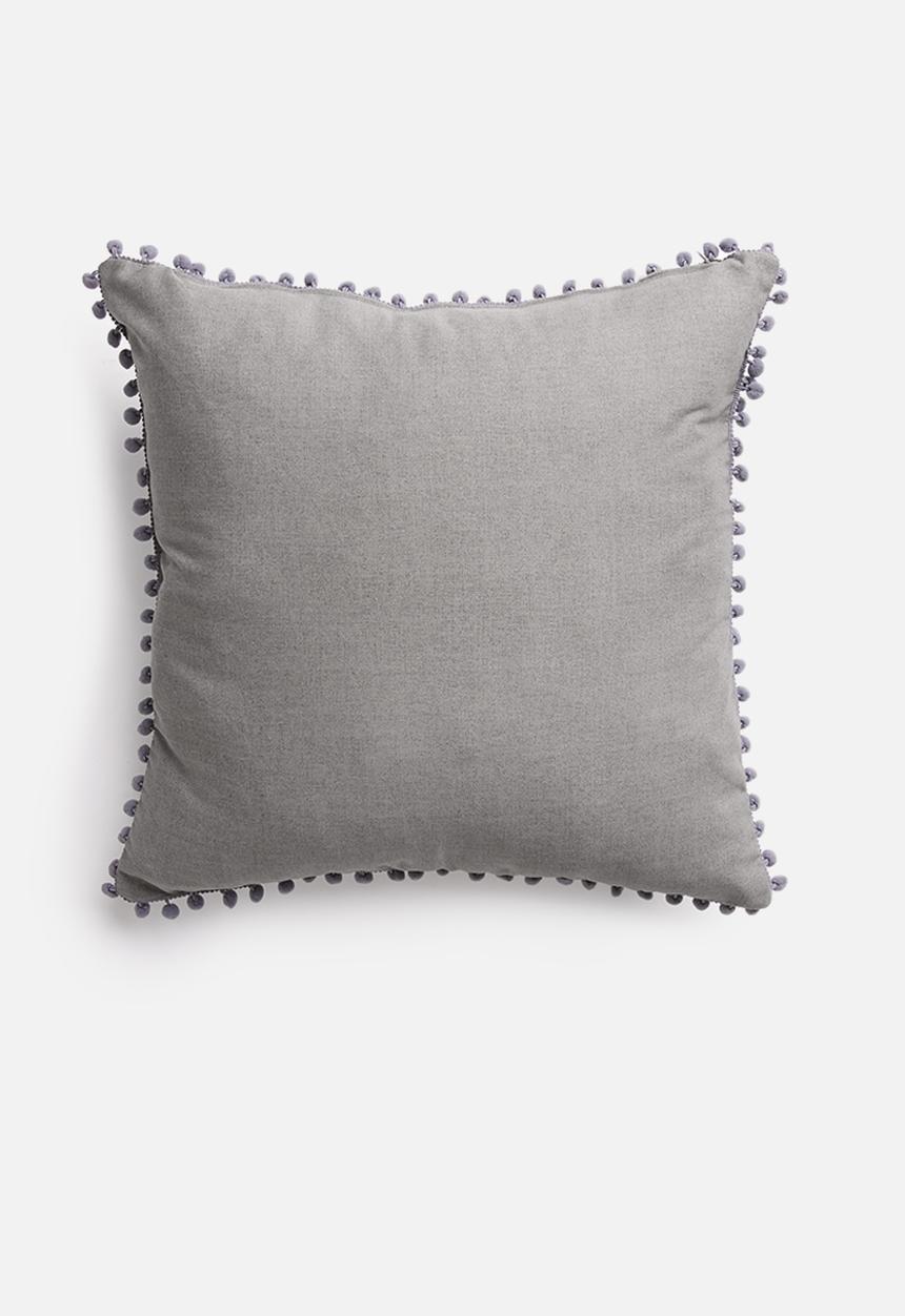 Sixth Floor - Aztec geo cushion cover - grey
