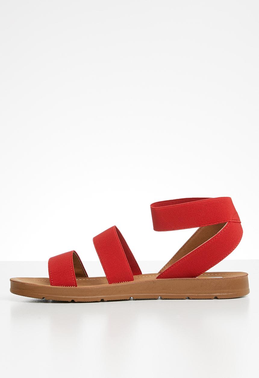 Madison® - Annie elastic ankle strap sandal - red