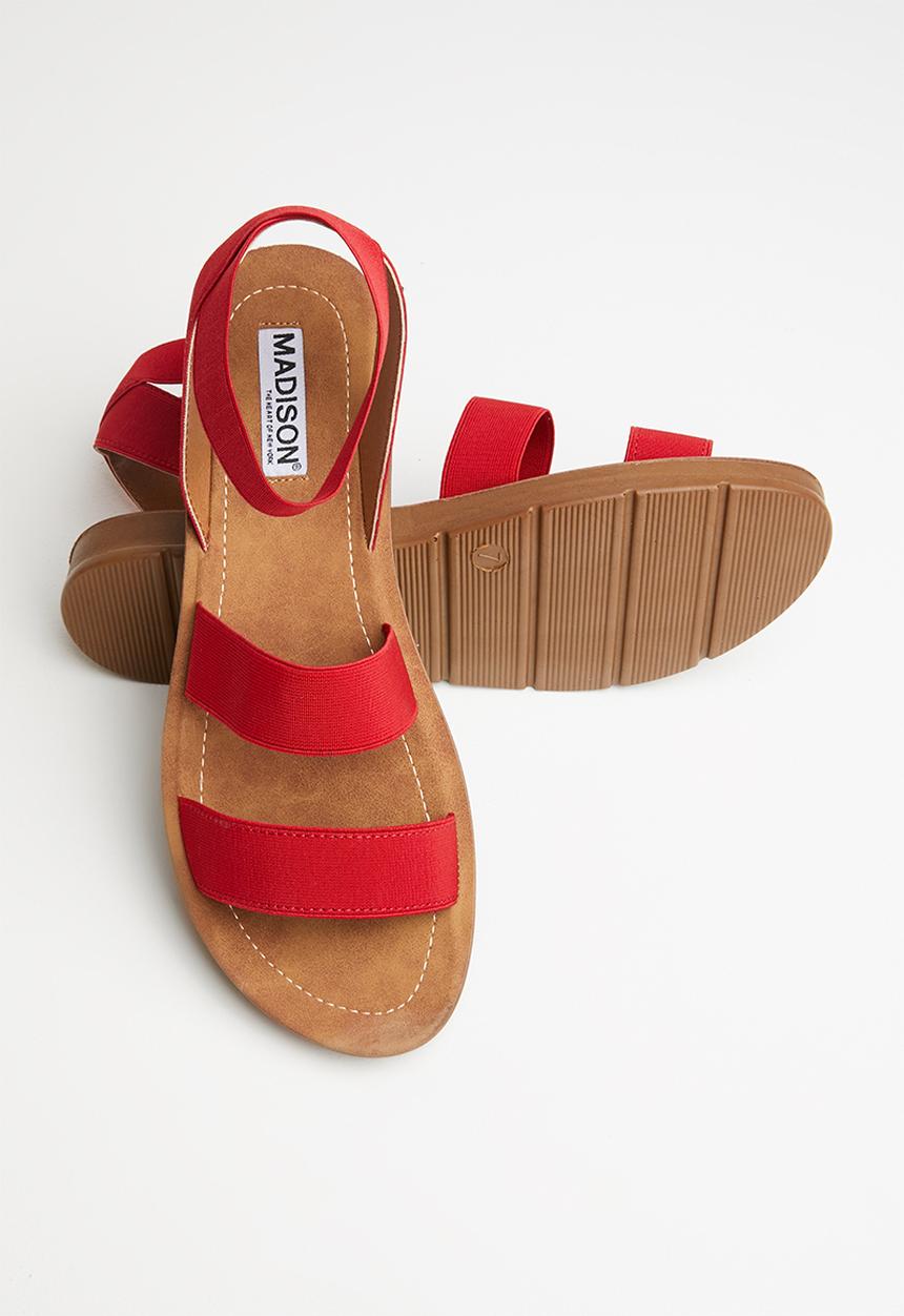 Madison® - Annie elastic ankle strap sandal - red