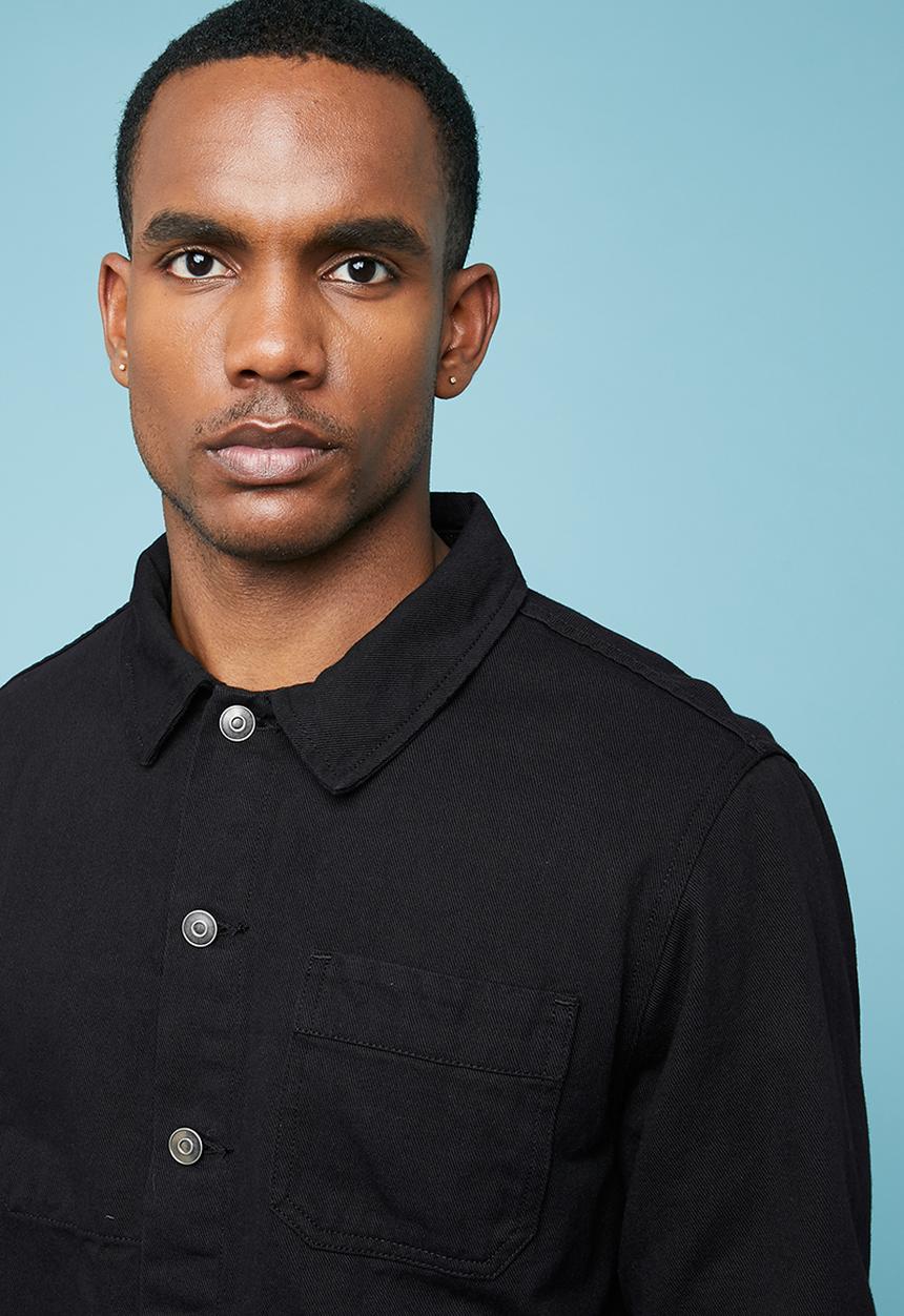 Superbalist - Denim worker jacket - black