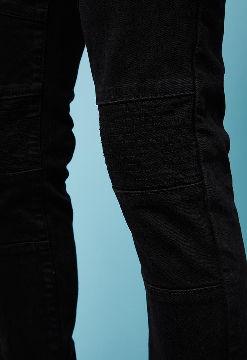 Superbalist - Skinny biker jeans - black