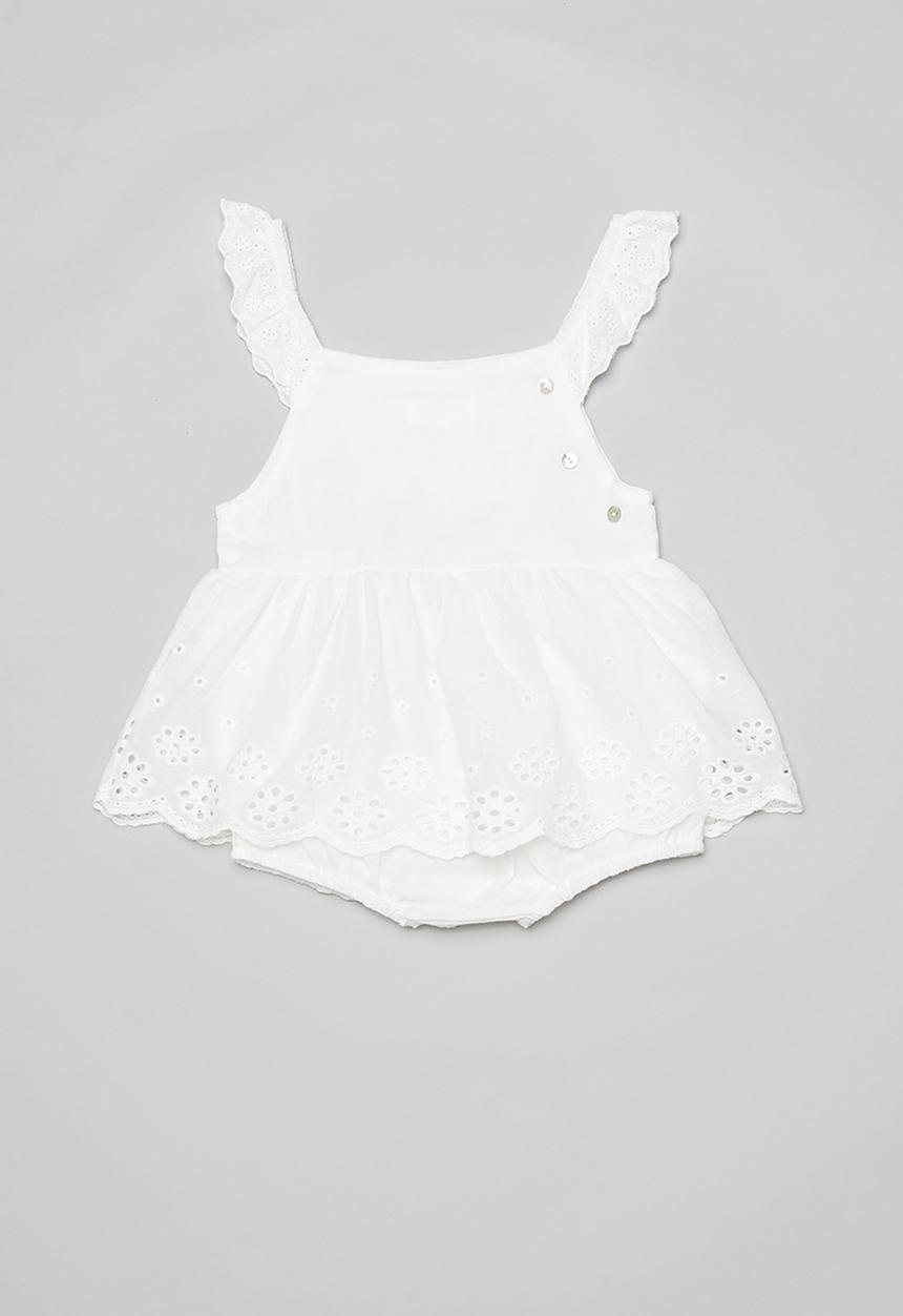 Pop Candy - Infant girls playsuit - white
