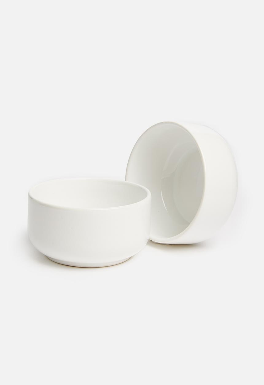 Urchin Art - Kari snack bowl set of 3 - white