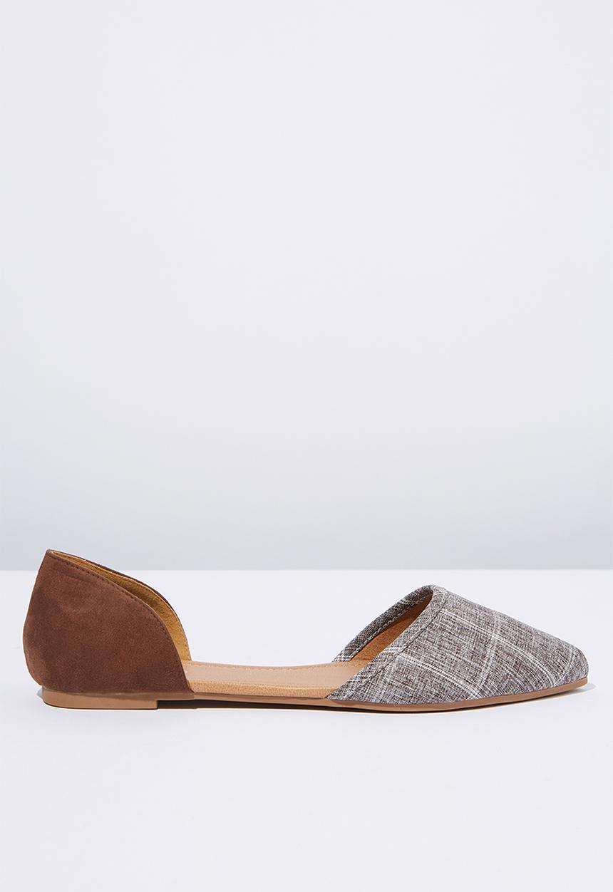 Cotton On - Bobbi cut out point - brown
