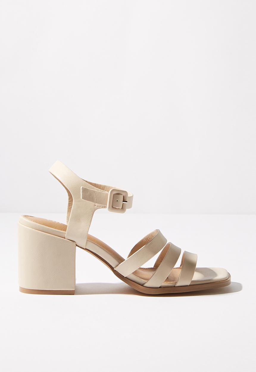 Cotton On - Poppy triple strap block heel - neutral