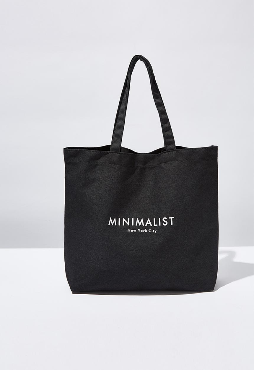 Cotton On - Minimalist washed tote - black