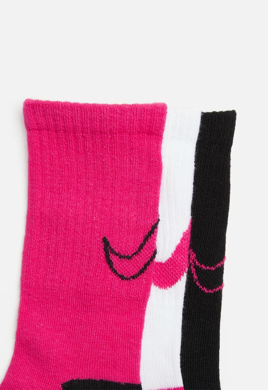 Nike - Nike track 3 pack toddler socks - multi