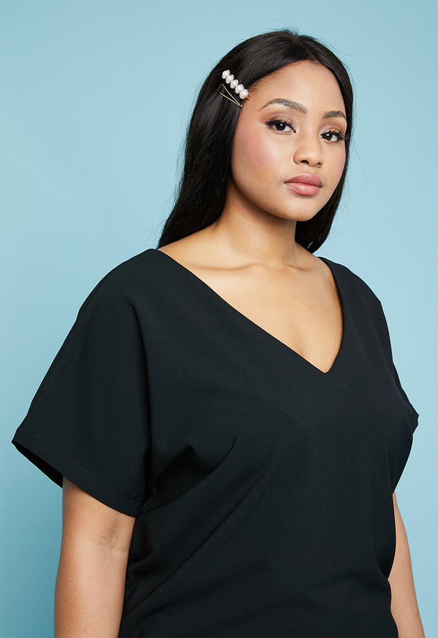 Superbalist - Back detail blouse - black