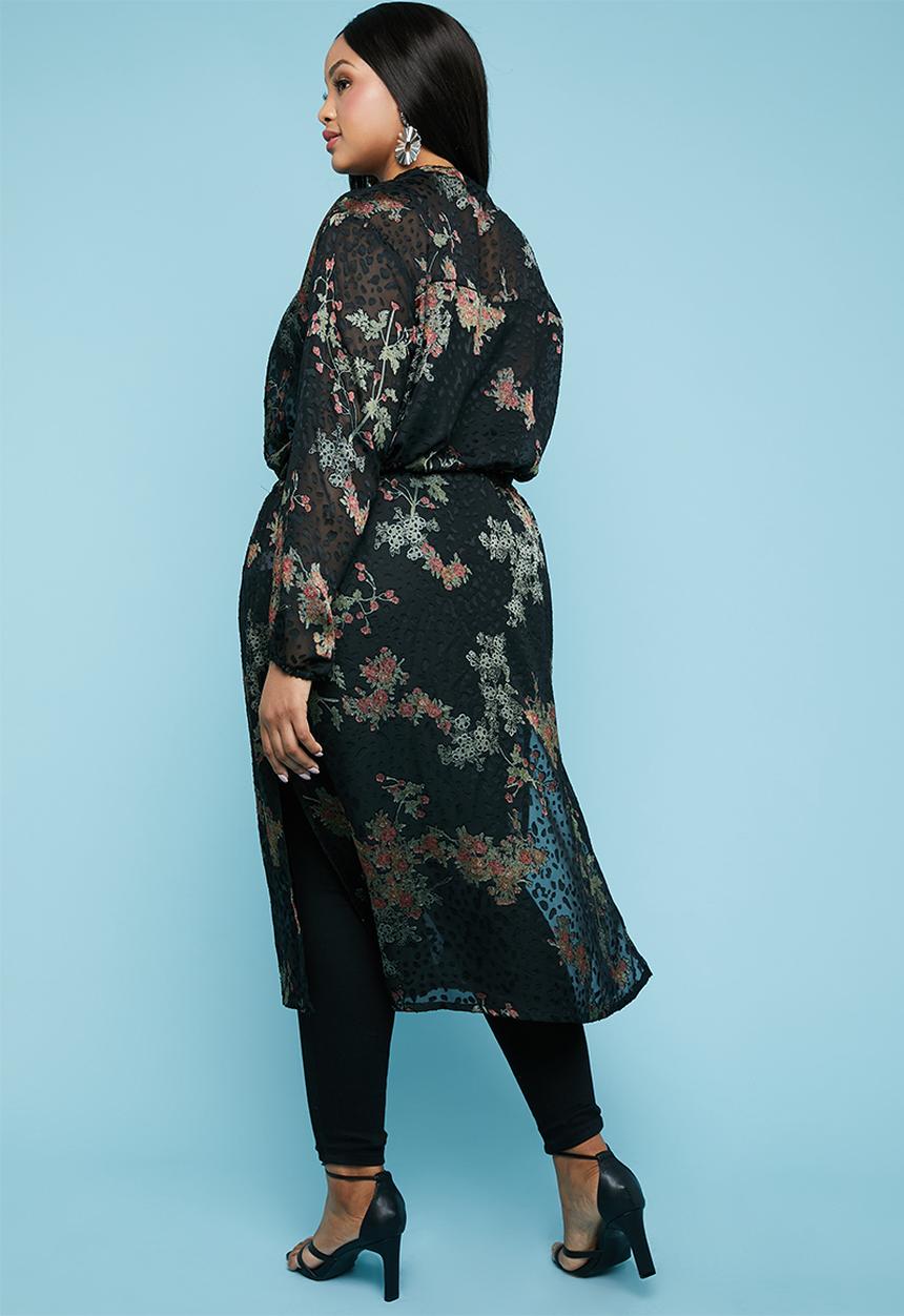 Superbalist - Sheer shirt dress - black