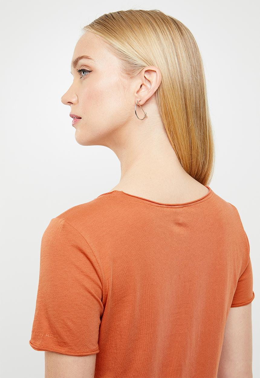 G-STAR - Graphic optic slim tee - orange