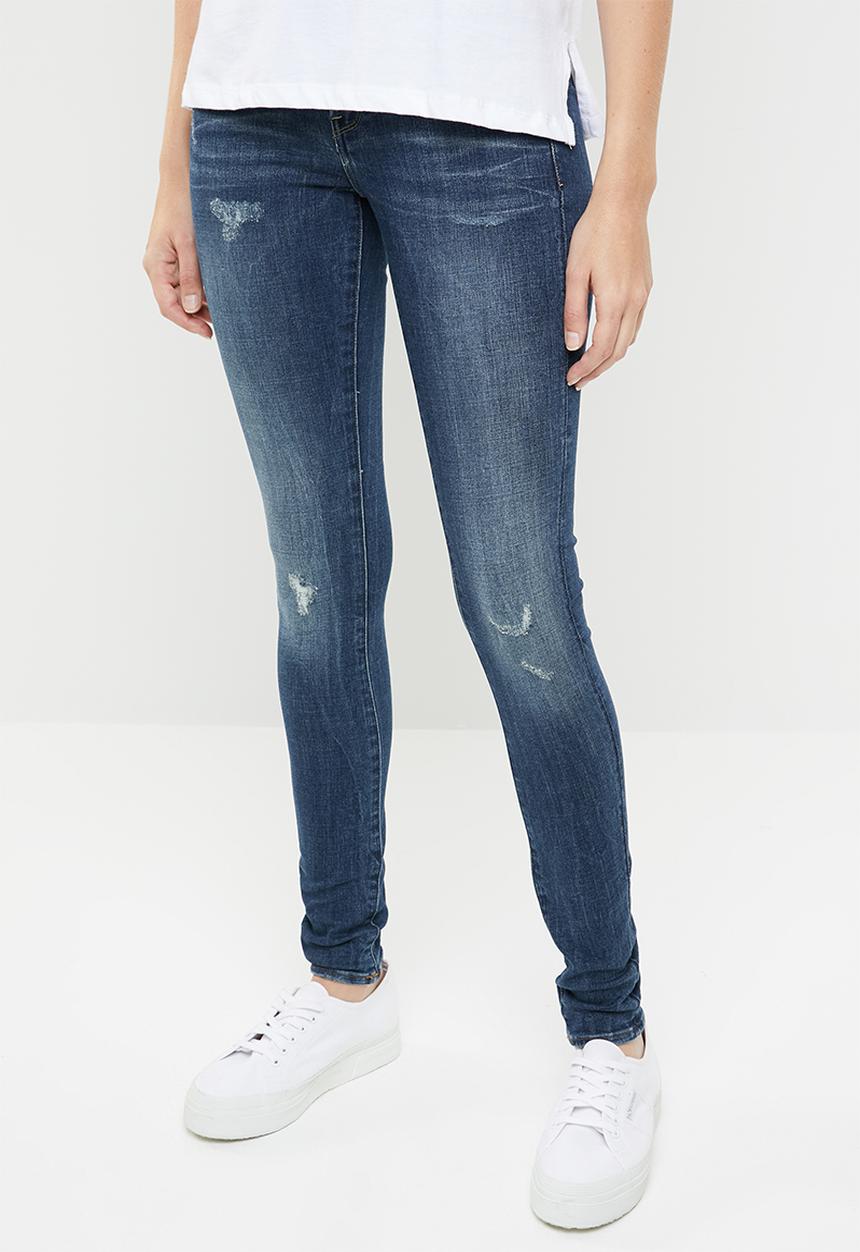 G-STAR - Lynn mid super skinny jeans - blue
