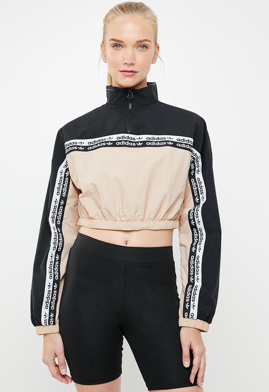 adidas Originals - Cropped sweat - beige & black