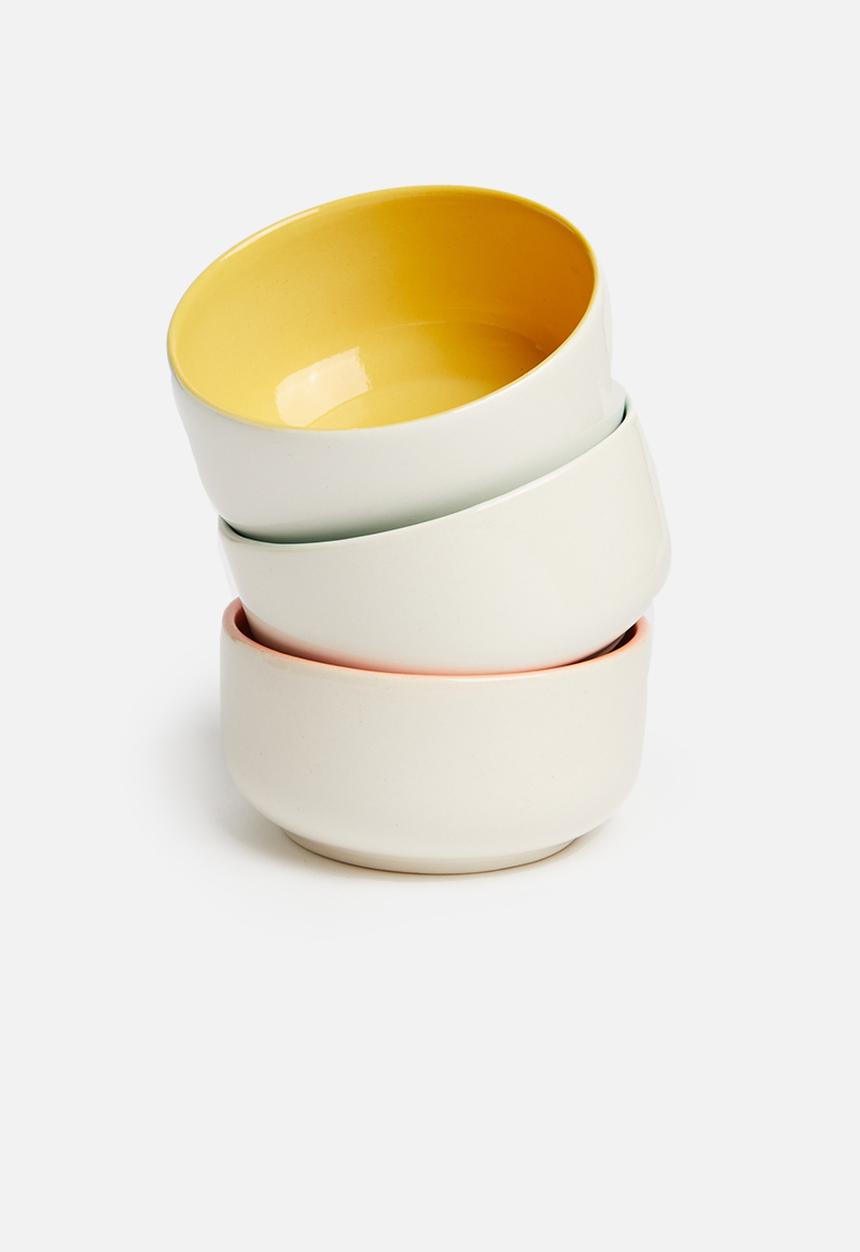 Urchin Art - Kari snack bowl set of 3 - multi