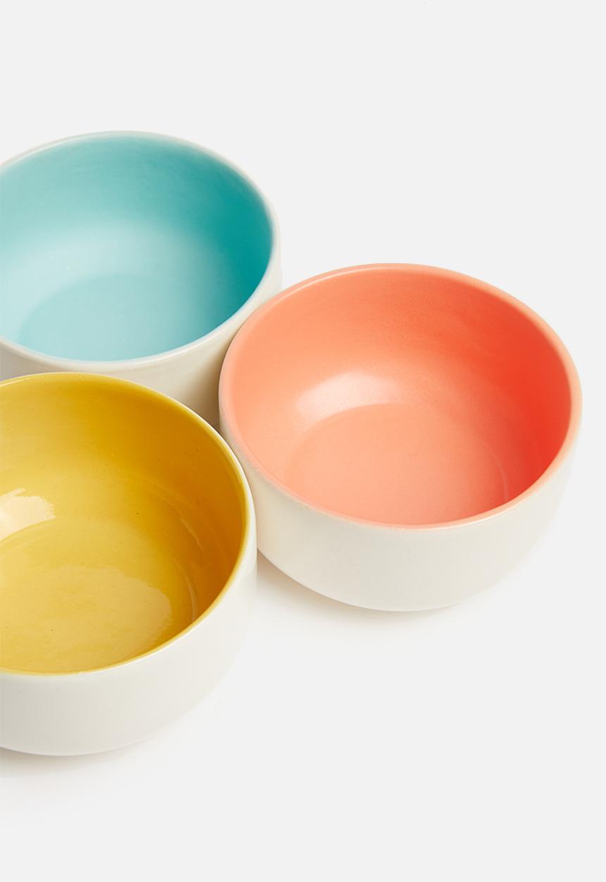 Urchin Art - Kari snack bowl set of 3 - multi