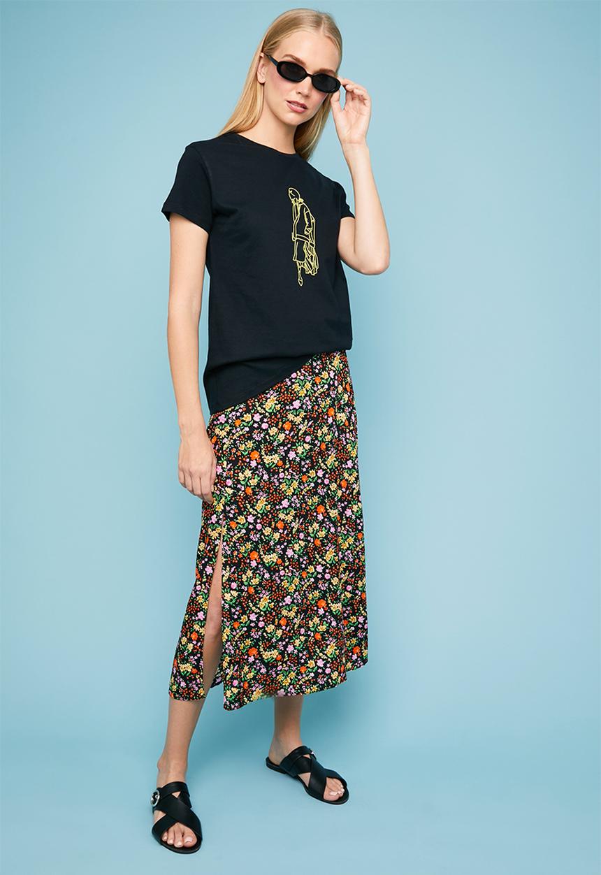 Superbalist - Printed short sleeve tee - black