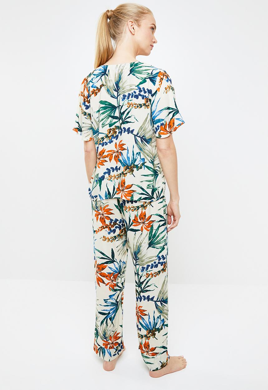 Superbalist - Sleep shirt & pants set - cream