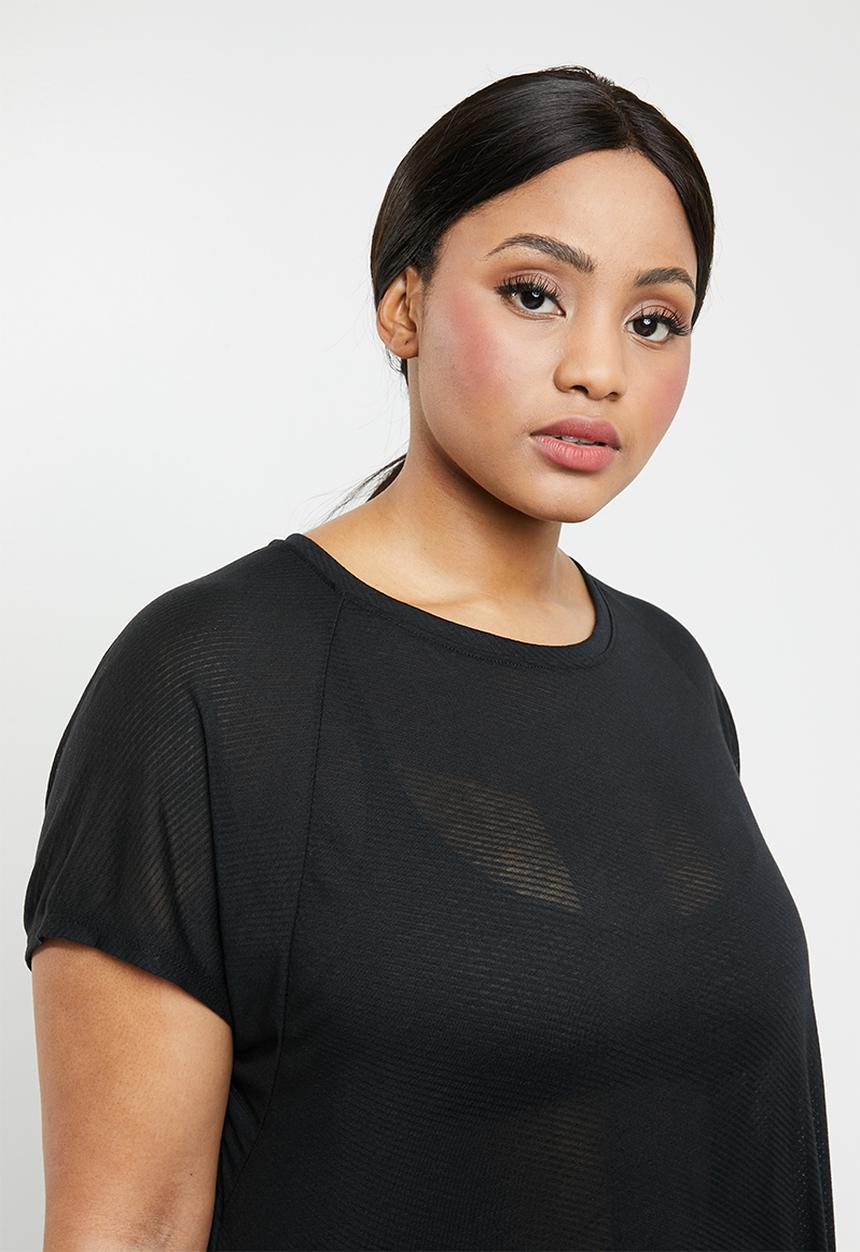 Reebok - Curve burn out tee - black