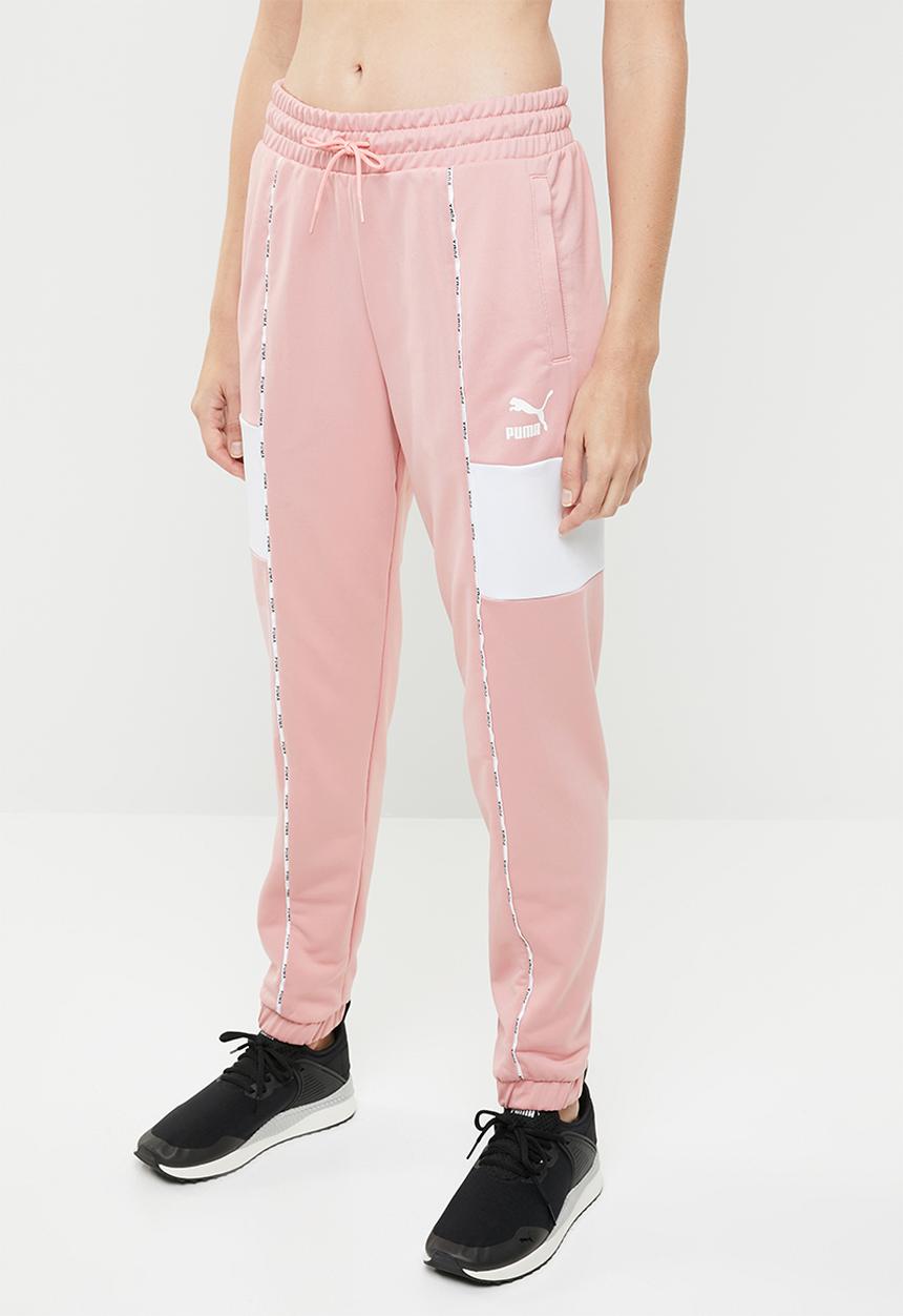 PUMA - Track pants - pink & white