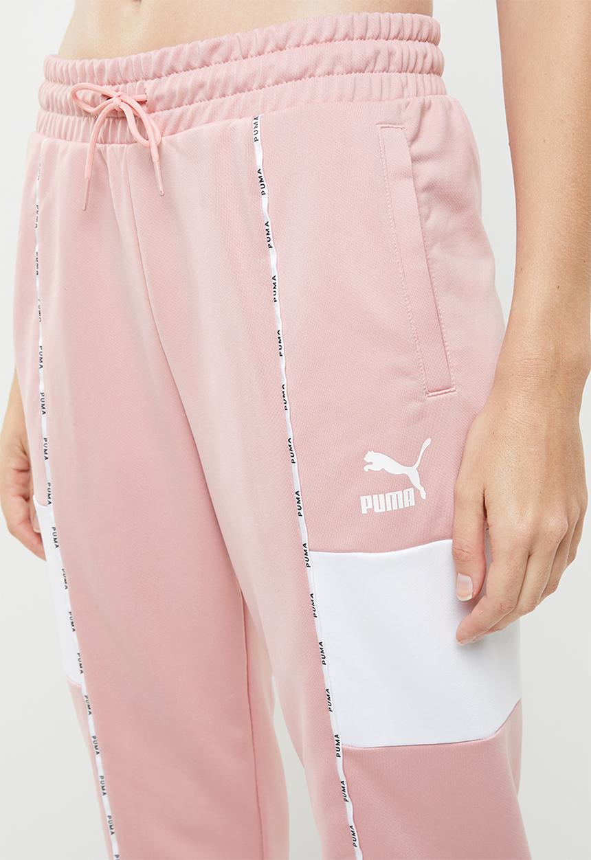 PUMA - Track pants - pink & white