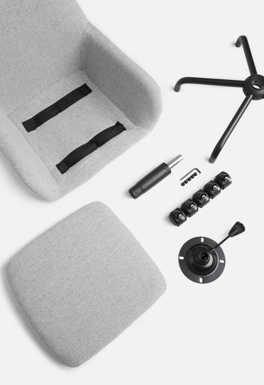 Basics - Anna office chair - medium grey