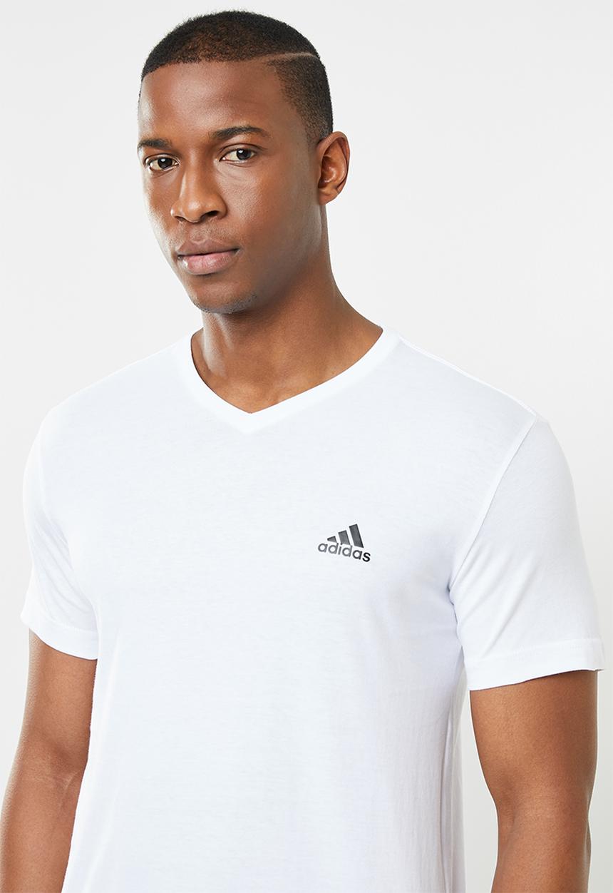 adidas Performance - Adidas performance v-neck tee - white